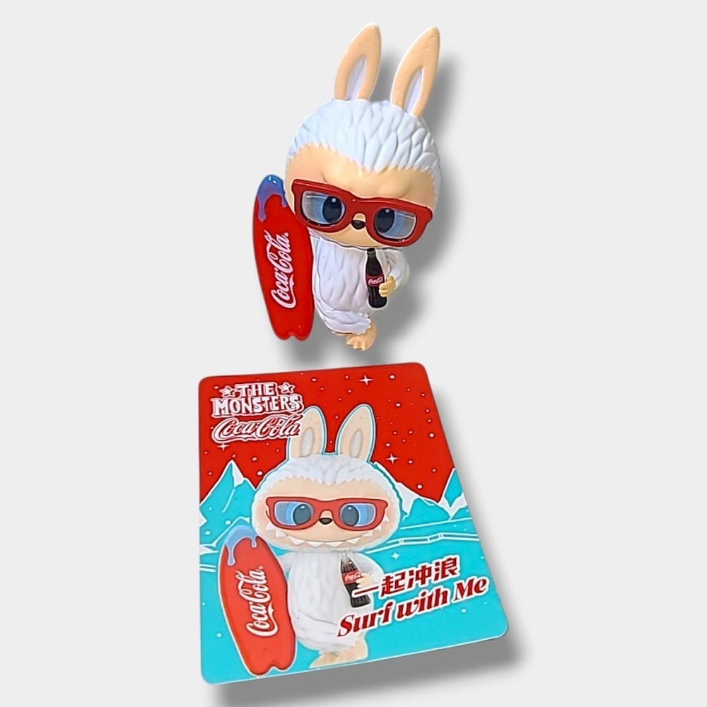 POP MART Labubu The Monsters Coca Cola Coke Series Surf With Me Figure